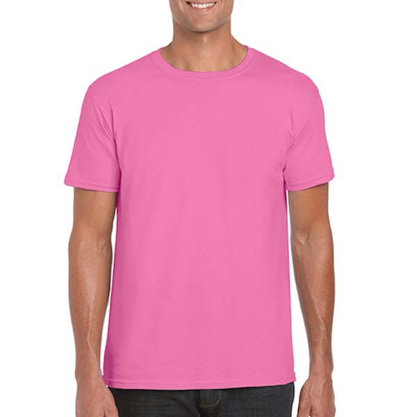 Gildan Mäns Soft Style Ringspun T-shirt M Azalea Azalea M