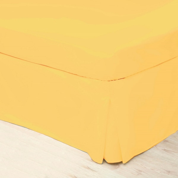 Belledorm Easycare Percale Platform Valance Single Saffron Saffron Single
