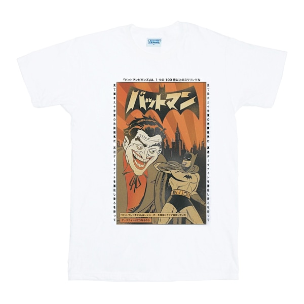 DC Comics Boys The Joker Cover T-Shirt 7-8 år Vit White 7-8 Years