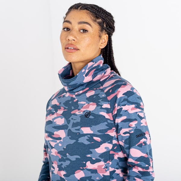 Dare 2B Offline Camo Sweatshirt för Kvinnor/Dam Storlek 18 UK Pulverrosa Powder Pink 18 UK