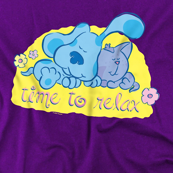 Blue´s Clues Herr Time To Relax T-Shirt S Lila Purple S