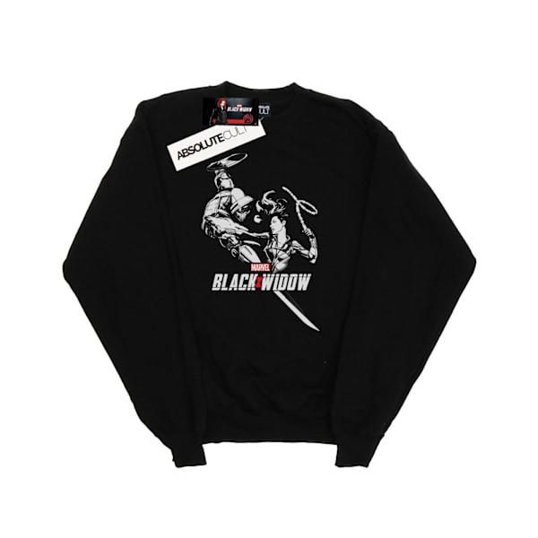 Marvel Girls Black Widow Film Taskmaster Battle Sweatshirt 3-4 Black 3-4 Years