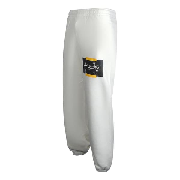 Off-White Herr Caravaggio Målning Logo Joggingbyxor XL Vit White XL
