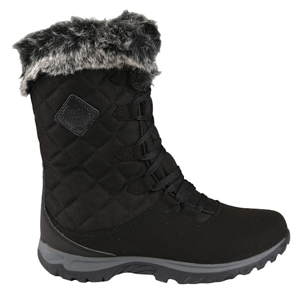 Regatta Great Outdoors Dam/Dam Newley Faux Fur Trim Thermo Boots Black/Briar Grey 7 UK