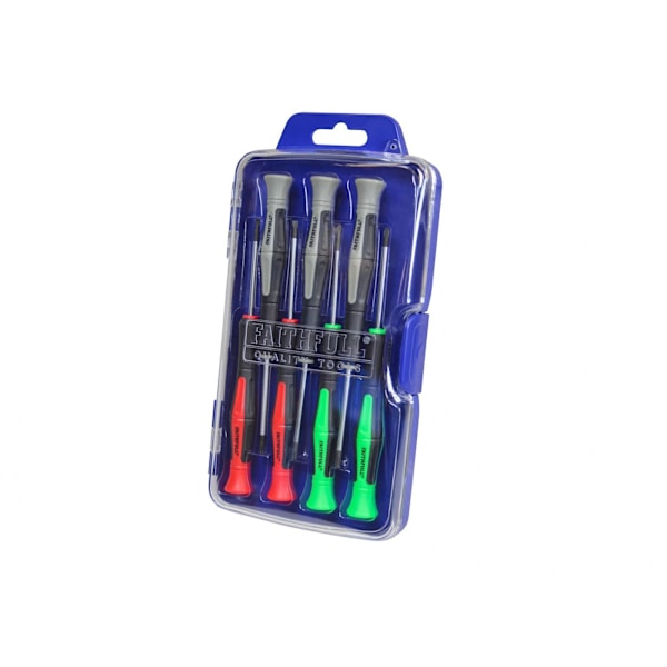 Faithfull Instrument Precisionsskruvmejselset, 7 Delar En Storlek Multi Colour One Size