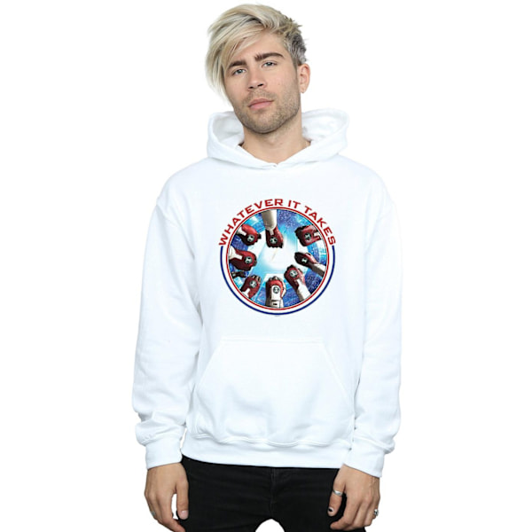 Marvel Mens Avengers Endgame Whatever It Takes Fists Hoodie L W White L