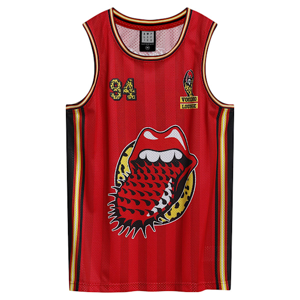 Amplified Herr Voodoo Lounge The Rolling Stones Basketbollströja Red M