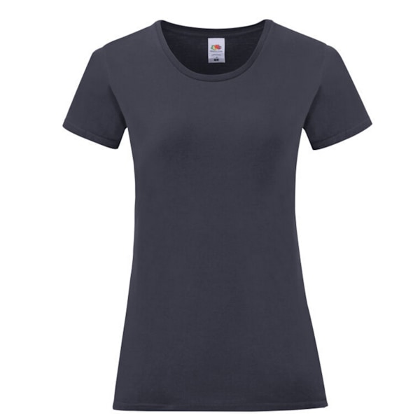 Fruit of the Loom Girls Iconic 150 T-Shirt 12-13 år Deep Nav Deep Navy 12-13 Years