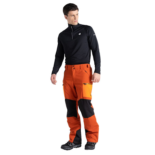 Dare 2B Baseplate Contrast Detail Skidbyxor för Herr L Brun/Orange Brown/Orange L