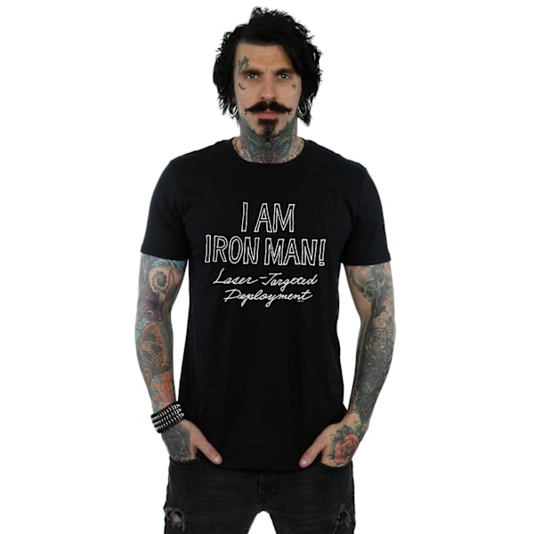 Marvel herr T-shirt I Am Iron Man 5XL svart Black 5XL