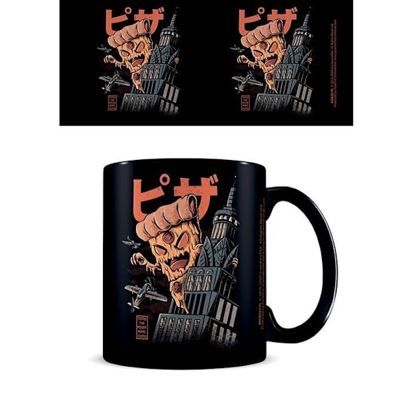 Ilustrata The Pizza Kong Mug En Storlek Svart/Orange Black/Orange One Size