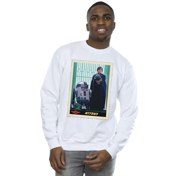 Star Wars Herr The Mandalorian MTFBWY Sweatshirt 4XL Vit White 4XL