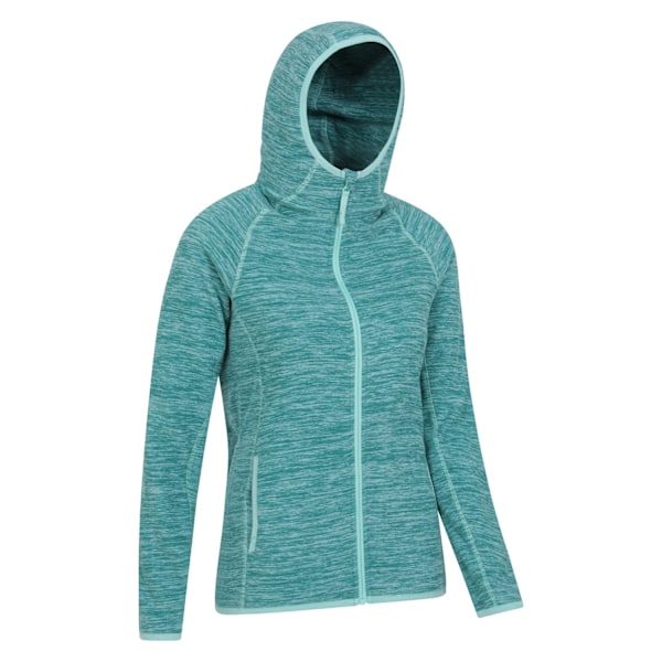 Mountain Warehouse Dam Lleyn II Melange Full Zip Hoodie Teal 18 UK