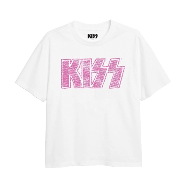Kiss Girls Logo T-Shirt 13 år Svart/Vit/Rosa Black/White/Pink 13 Years