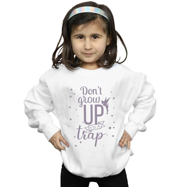 Disney Girls Tinker Bell Don´t Grow Up Sweatshirt 9-11 År Vit White 9-11 Years