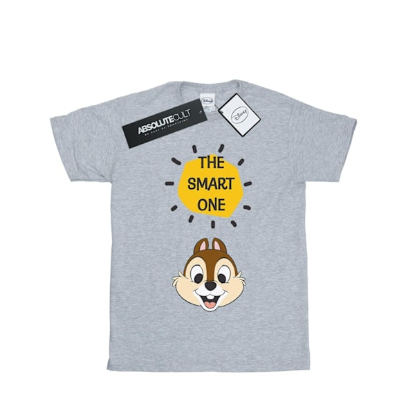 Disney Dam/Kvinnor Chip N Dale The Smart One Bomull Boyfriend Sports Grey XL