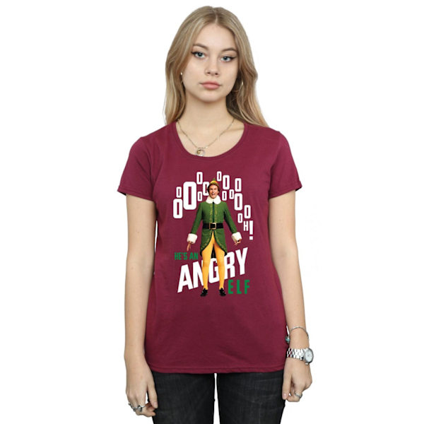 Elf Dam/Damer Angry Elf Bomull T-Shirt XL Bourgogne Burgundy XL