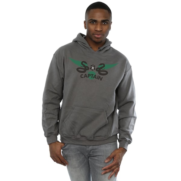 Harry Potter Herr Slytherin Captain Hoodie XL Charcoal Charcoal XL