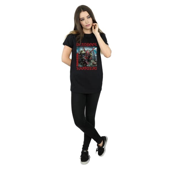 Marvel Dam/Dam Deadpool Here Lies Deadpool Bomull Boyfriend Black S
