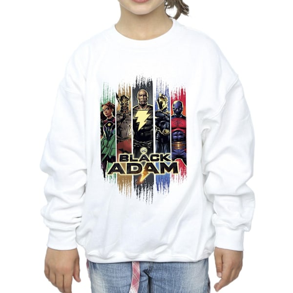 DC Comics Girls Black Adam JSA Komplett Grupp Sweatshirt 12-13 White 12-13 Years