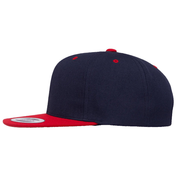Yupoong The Classic Premium Snapback 2-Tone Cap One Size N Navy/Red One Size