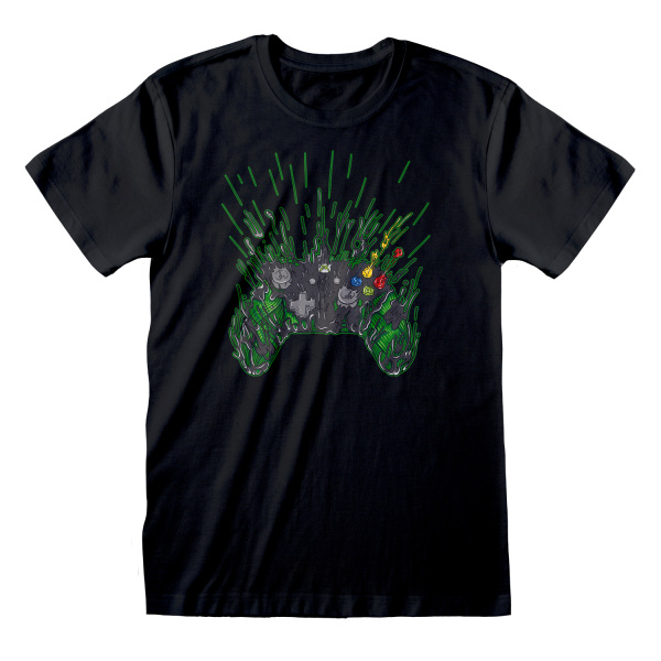 Xbox Unisex Vuxen Controller T-Shirt M Svart/Grön Black/Green M