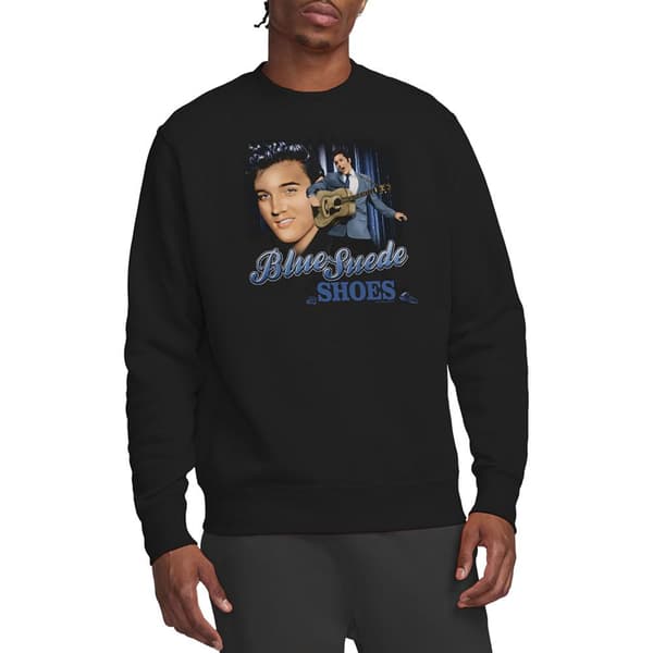 Elvis Presley Unisex Vuxen Blå Mockaskor Tröja L Svart Black L