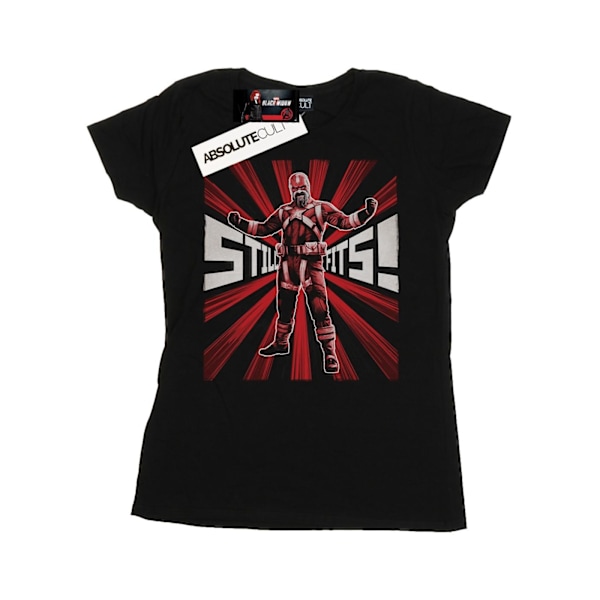 Marvel Womens/Ladies Black Widow Movie Red Sparrow Fits Cotton Black M