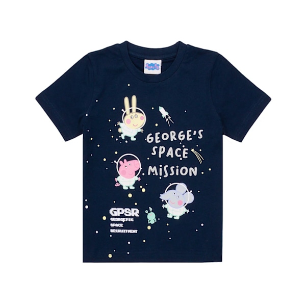 Greta Gris Pojk Pyjamas Set 18-24 Månader Marinblå Navy 18-24 Months