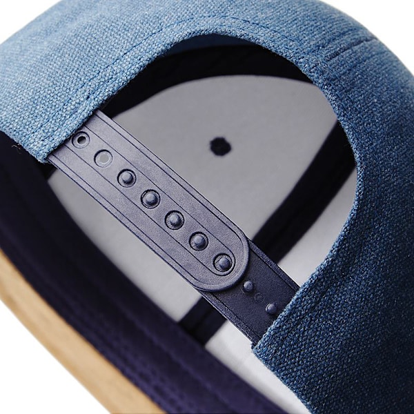 Beechfield Unisex Faux Suede Peak Snapback Cap En storlek Denim B Denim Blue One size