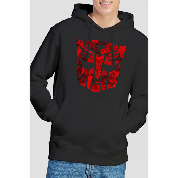 Transformers Herr Autobot Toned Hoodie L Svart Black L