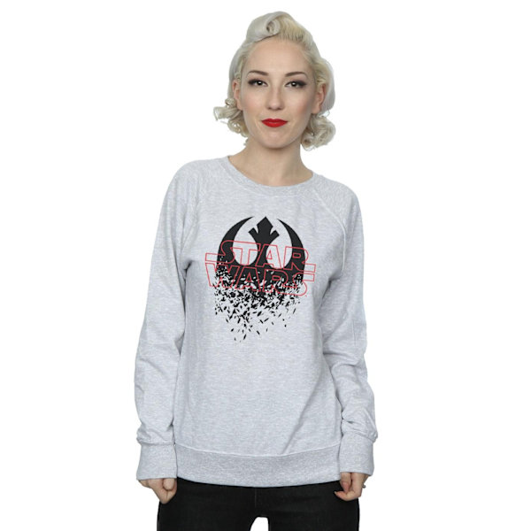 Star Wars Dam/Damer The Last Jedi Shattered Emblem Sweatshirt Heather Grey S