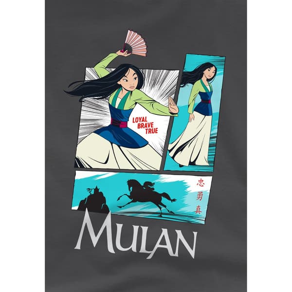 Mulan Barn/Kids Action Paneler T-Shirt 5-6 År Kolgrå Charcoal 5-6 Years