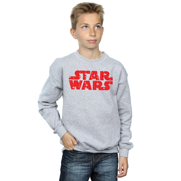 Star Wars Jultröja med logotyp för pojkar, 7-8 år, Sports Grey Sports Grey 7-8 Years