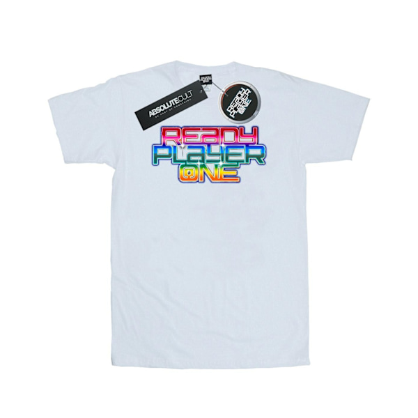 Ready Player One Herr Regnbågslogotyp T-shirt XXL Vit White XXL