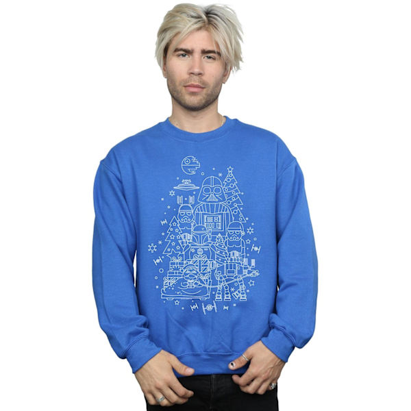Star Wars Herr Empire Jultröja XXL Royal Blue Royal Blue XXL