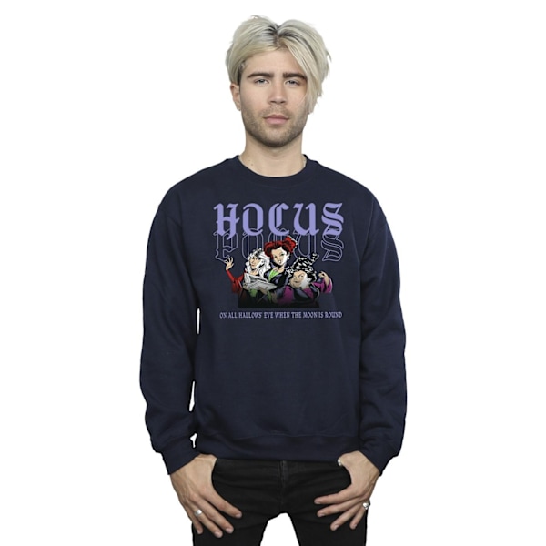 Disney Hocus Pocus Hallows Eve Sweatshirt M Navy Blue för män Navy Blue M