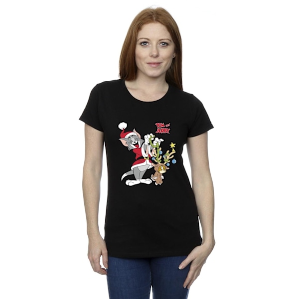 Tom & Jerry Dam/Damjul Jul Ren T-shirt i Bomull S B Black S