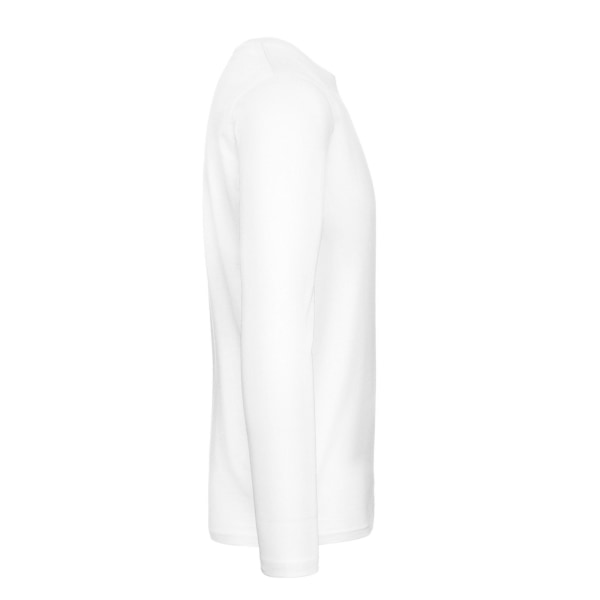 B&C Herr #E190 Enfärgad Långärmad T-shirt 3XL Vit White 3XL