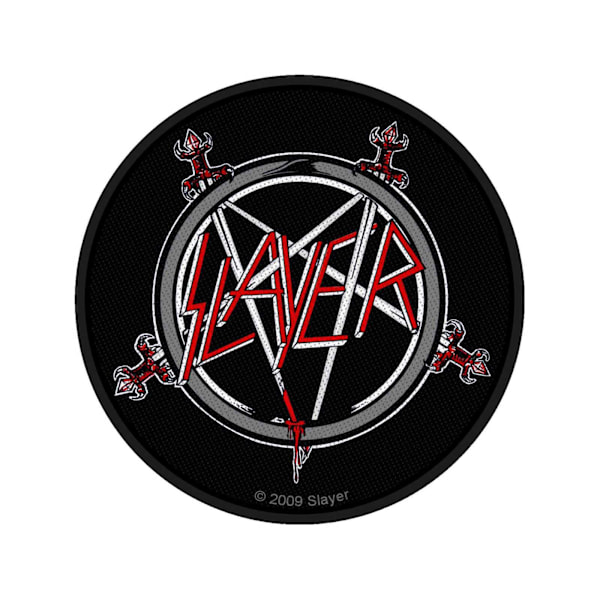 Slayer Pentagram Patch One Size Svart/Röd/Vit Black/Red/White One Size
