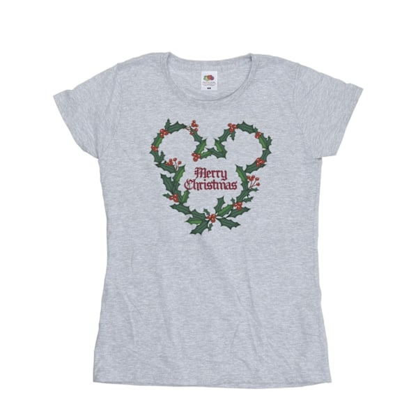 Disney Dam/Kvinnor Musse Pigg God Jul Holly Bomull Sports Grey S