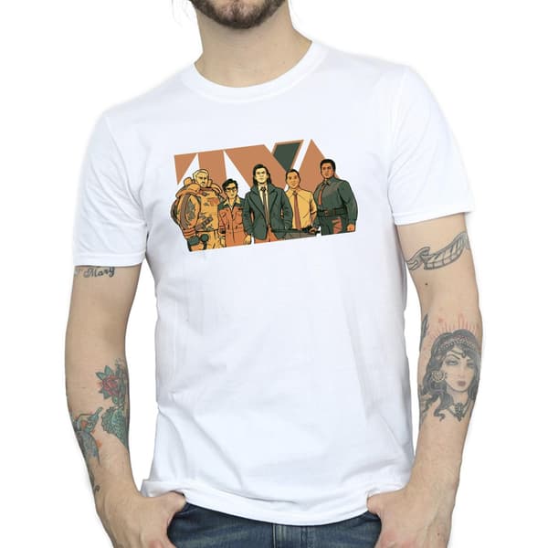 Marvel Herr Loki TVA Group T-shirt XL Vit White XL