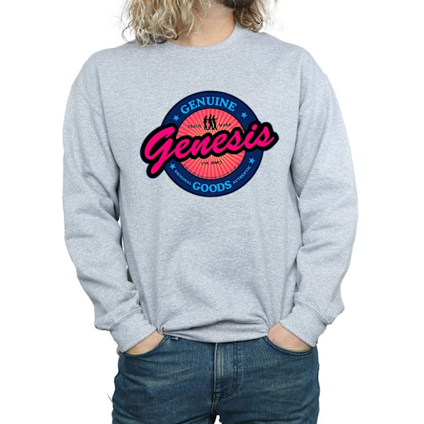 Genesis Neon Logo Sweatshirt 3XL Sports Grey för män Sports Grey 3XL