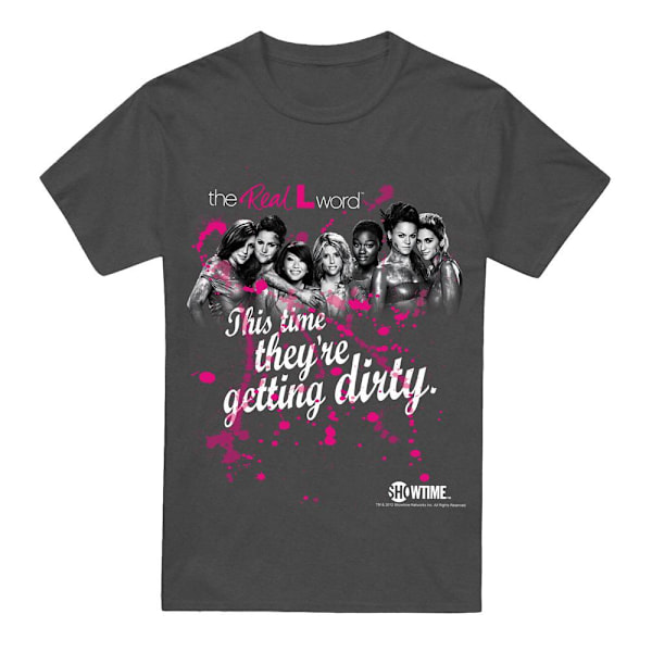 The Real L Word Unisex Vuxen Dirty T-Shirt M Kolgrå Charcoal M