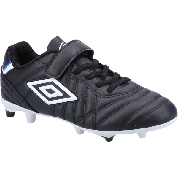 Umbro Speciali Liga fotbollsskor i fast läder för barn Black/White 1 UK