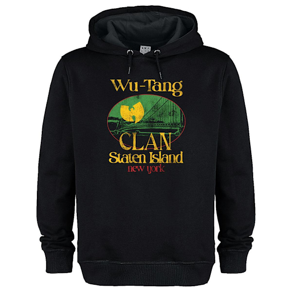 Amplified Unisex Vuxen Staten Island Wu-Tang Clan Hoodie S Svart Black S