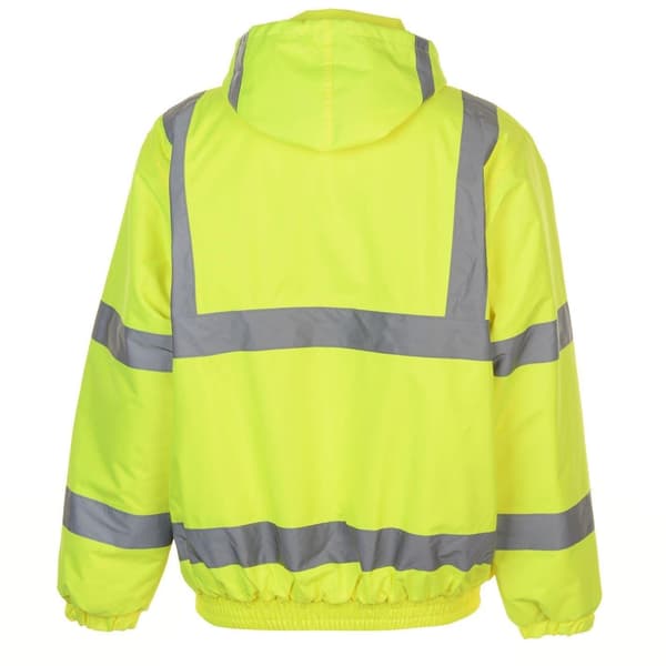 Dunlop Hi-Vis Säkerhetsbomberjacka för män L Gul Yellow L