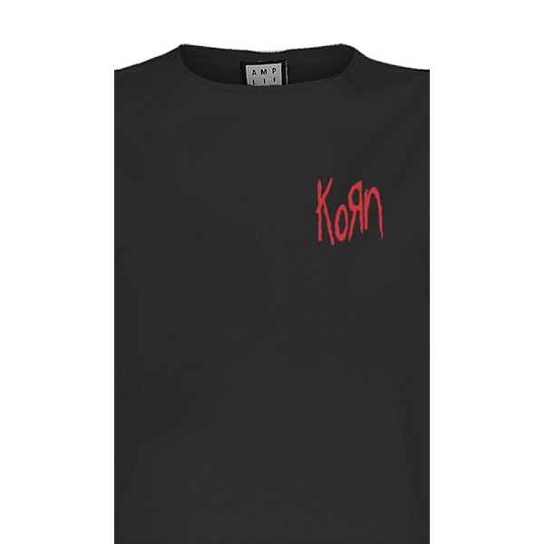 Amplified Dam/Kvinna Lineart Issues Korn Crop T-Shirt XS Kol Charcoal XS