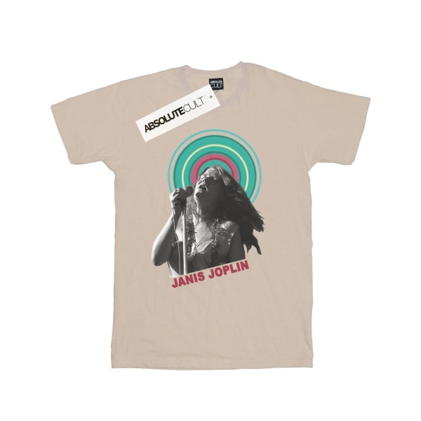Janis Joplin Dam/Kvinnor Halo Foto Bomull Boyfriend T-Shirt Sand M