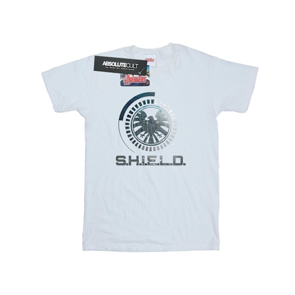 Marvel Womens/Ladies Agents Of SHIELD Circuits Bomull Boyfriend White L